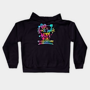 Tie Dye Lunch  Mode  All Day Every Day Lunch Kids Hoodie